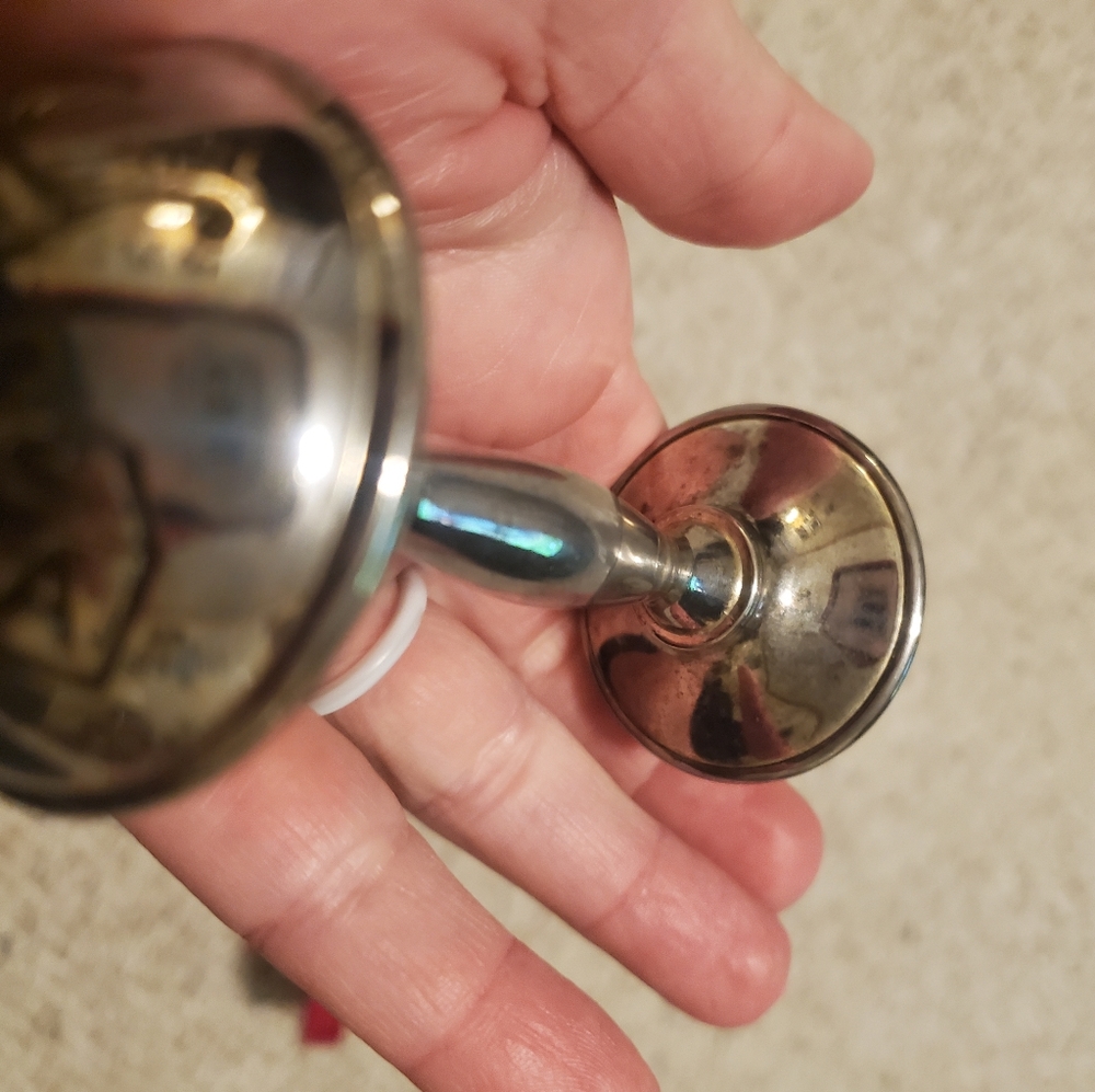 Vtg Metal Baby Rattle Keepsake - Picture 5 of 8